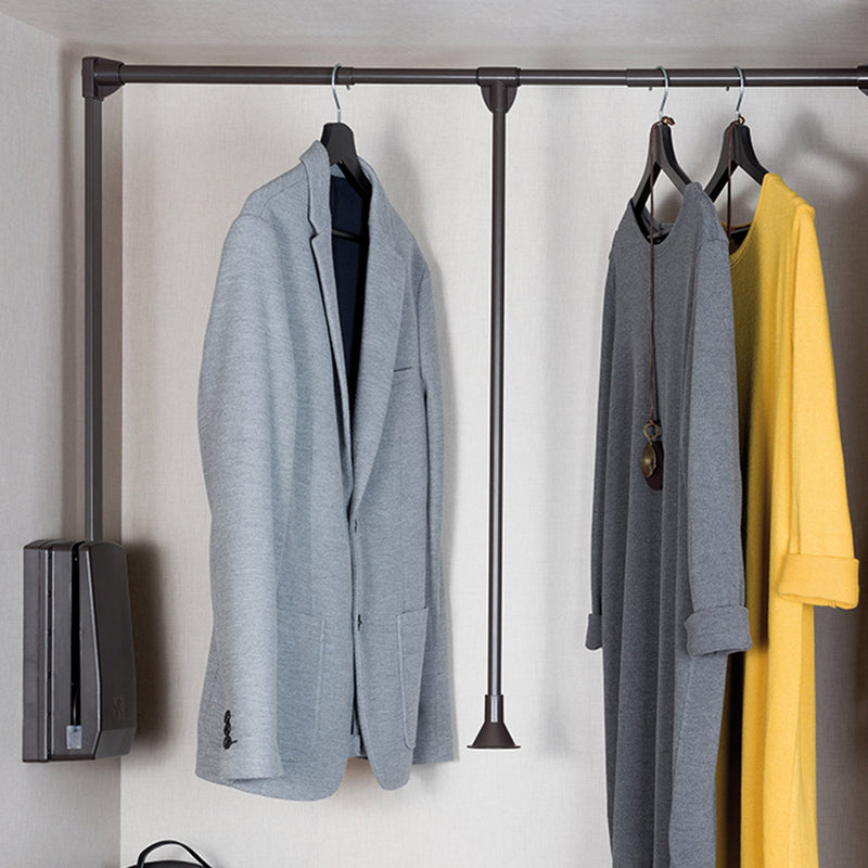 Spessore Laterale per Appendiabiti per Armadio Hang Imballo 1 Set Verniciato Moka Emuca