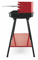 Barbecue a Carbone Carbonella Rettangolare 58x38 cm Soriani Sun-day Rosso