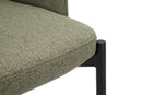 Set 2 Sedie Helsinki 51x80x53 cm in Tessuto Verde/Nero