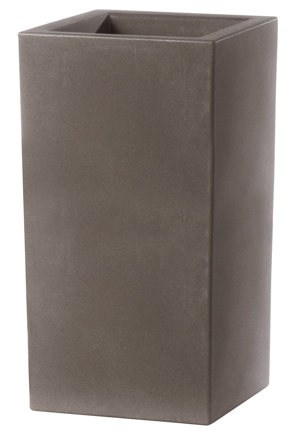 online Vase 40x40x80cm aus Kunstharz Tulli Schio Cubo Tall Essential 80 Cappuccino