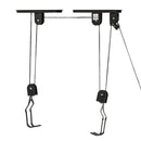 Supporto per Bici Paranco da Soffitto Max 20 Kg in Acciaio  Nero