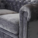 Divano 2 Posti 170x81x77 cm in Tessuto Grigio