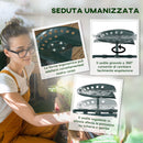 Carrello da Giardino 83x36.5x45-60 cm con Sedile Regolabile e Vassoio Inferiore in Acciaio e PP Verde Scuro      