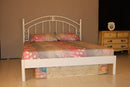 Struttura Letto Matrimoniale in Metallo 160x195cm Luxor Bianco