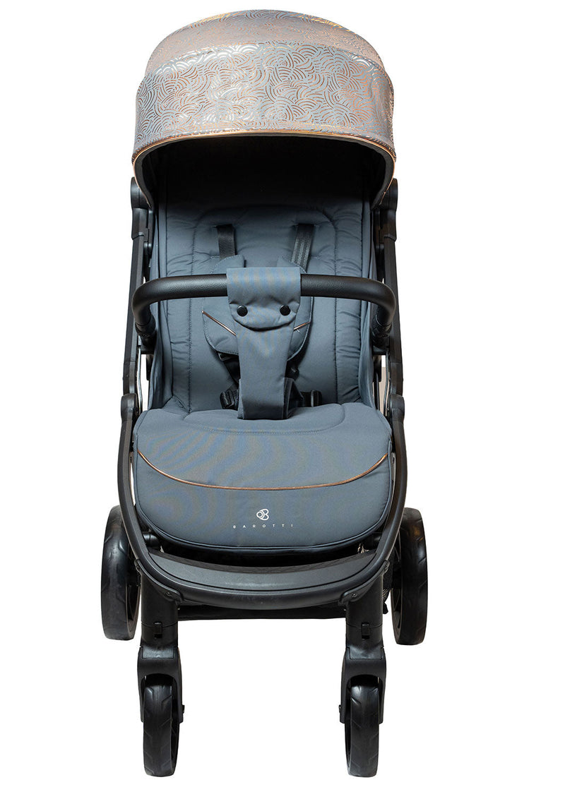 Passeggino Pieghevole Chiusura Automatica Ultra Compatto per Bambini Barotti XL Pro Antracite