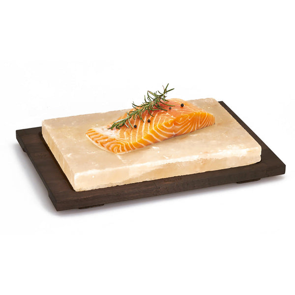 Rechteckiger Salzteller mit Bisetti Wengé Basis acquista