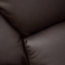 Divano 3 Posti Reclinabile Manuale 194x97x101 cm in Similpelle Rudy Marrone