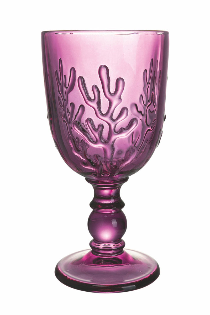 Set 6 Calici in Vetro 340 ml Villa d'Este Home Tivoli Coral Provence