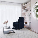 Copripoltrona Reclinabile Elasticizzato Taglia Unica con Tasca Laterale Blu Scuro