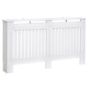 Copritermosifone in Legno MDF Bianco 152x19x81 cm 