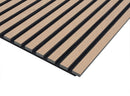 Set 5 Pannelli Fonoassorbenti per Interno da Parete 57,25x1,9x120 cm in MDF e Carta Melaminica Rovere 