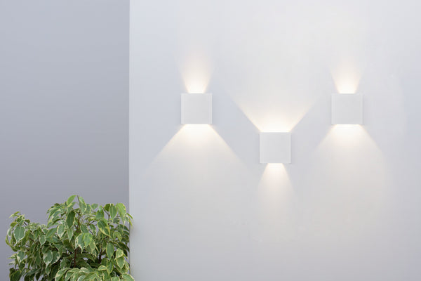 Außenwandleuchte aus weißem Fulton Metal acquista