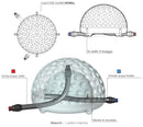 Collettore Solare da Esterno Giardino 40L per Piscina Arkema Hot Ball Grigio Antracite