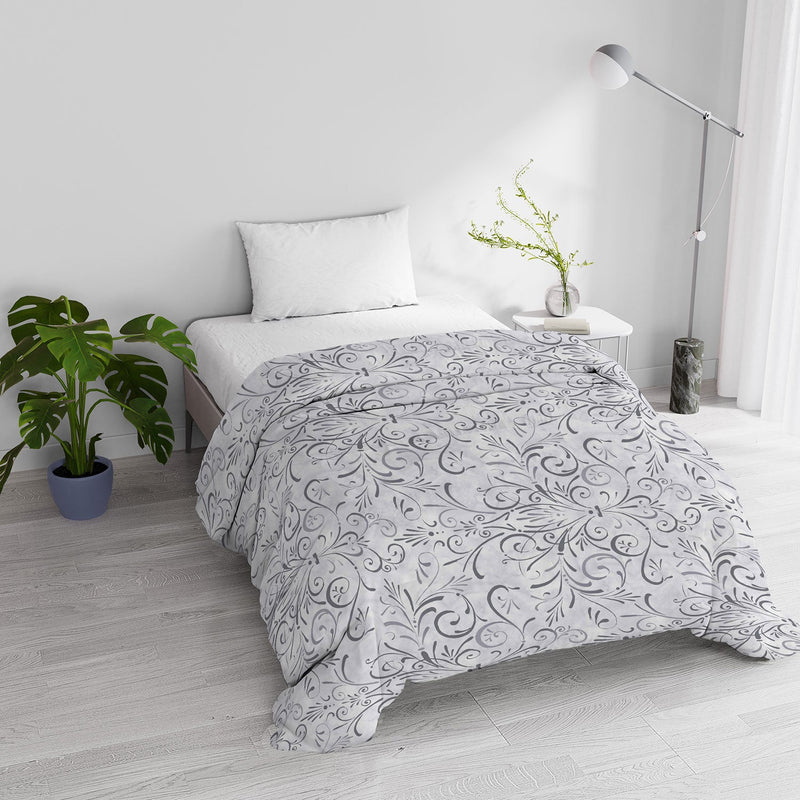 Trapunta Invernale Stampata in Microfibra 200gr Double Face Ornato Varie Misure