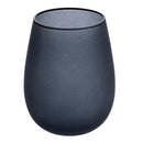 Set 6 Bicchieri Acqua Effetto Frosted Happy Hour Stones in Vetro VdE Tivoli 1996 Grigio