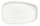 Rechteckiger tiefer Teller 33,5 x 20,5 x 4 cm aus Allluminic Porcelain Kaleidos Aluxina White