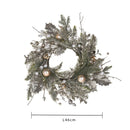 Ghirlanda Natalizia Artificiale Ø 46 cm con Palline in Plastica