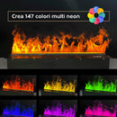 Bruciatore Camino Elettrico a Vapore Acqueo 3D Smart App Inserto Da Incasso 75 Pro-Line      