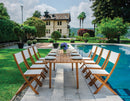 Tavolo Allungabile da Giardino 180/240x90x76 cm Donoratico in Legno  di Acacia