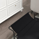Lettino Brandina per Cani Piccoli e Medi 91x69x29 cm Rialzato con Poggiatesta da Esterno in Tessuto a Rete Nero      