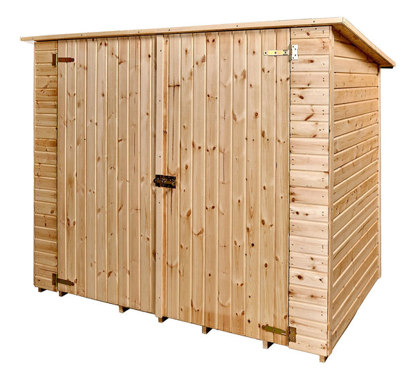 prezzo Casetta Box da Giardino per Biciclette 2x1,2 m con Pavimento in Legno Picea Massello 16mm Eden