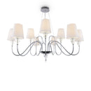 Lampadario Modern in Metallo Florero Cromo