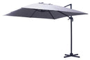 Ombrellone da Giardino Decentrato 4x4m in Alluminio Montana Grigio
