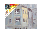 Dipinto su Tela Rain London 100x3x100 cm in Legno e canvas
