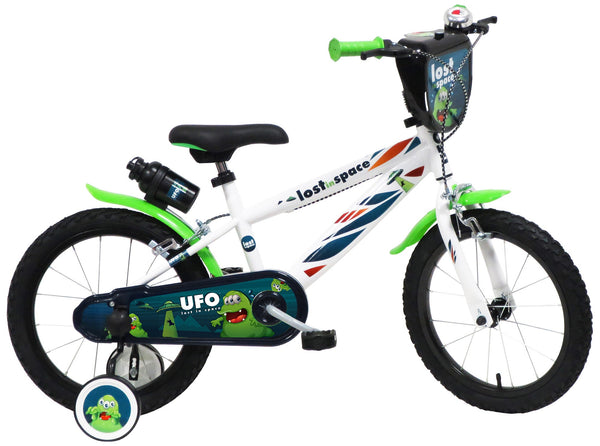 sconto Kinderfahrrad 16" 2 Bremsen UFO Weiß