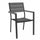 Cervia stapelbarer Sessel 58x58x89 h cm in anthrazitfarbenem Aluminium