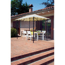 Gazebo da Giardino in Ferro 3x2m Vorghini Chains Sabbia