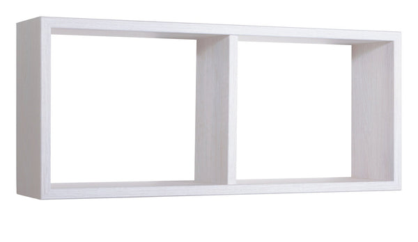 Mensola Rettangolare 2 Scomparti da Parete 70x30x15,5 cm in Fibra di Legno Morgana Rovere Imperiale