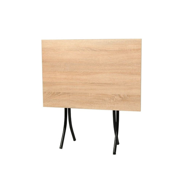 online Tavolo pieghevole 60x90x75 cm rovere sonoma e gambe nero