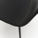 Set 4 Sedie 44x50x85 cm in Similpelle Nero