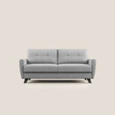 Divano Letto 3 Posti 188x97x96 cm in Tessuto Grigio Chiaro