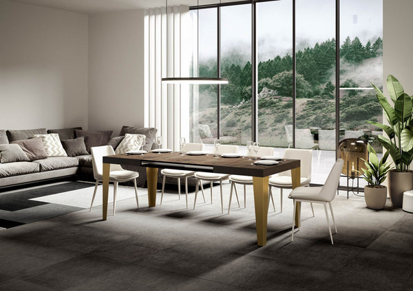 acquista Tavolo Allungabile 180-440x90x77 cm Flame Noce
