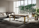 Tavolo Allungabile 160-420x90x77 cm Flame Noce