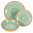 Servizio Piatti 12 Pezzi in Gres VdE Tivoli 1996 Siena