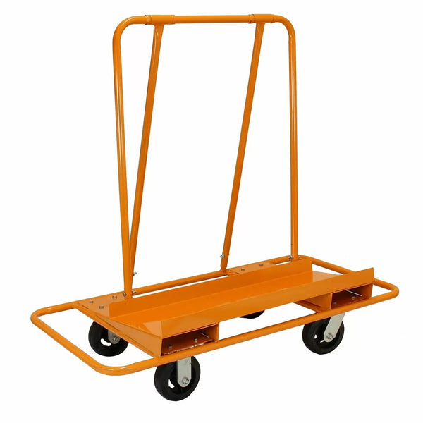 Trolley per Trasporto Cartongesso Pannelli Compensato e MDF Max 1000kg con Ruote in Acciaio Arancione acquista