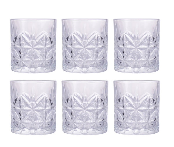 Set mit 6 Glace Chic Wassergläsern in transparentem Villa d'Este Home Tivoli Glas sconto