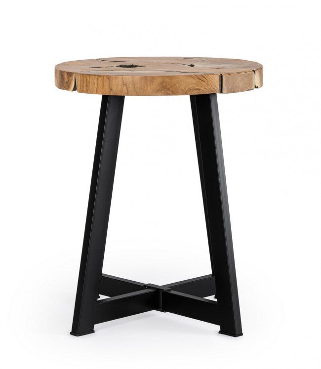 Tavolino Ø 40x45 cm Elwood in Legno
