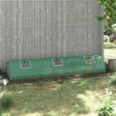 Serra Piccola 300x80x45 cm con 5 Finestrelle e Griglia Centrale in Acciaio PE e PP Verde  