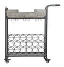 Carrello Industry Plus 81,5x35x86 cm in Ferro Nero e Grigio