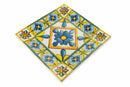 Set 6 Piatti Quadrati in Porcellana 30x30 cm Villa d'Este Home Tivoli Costiera