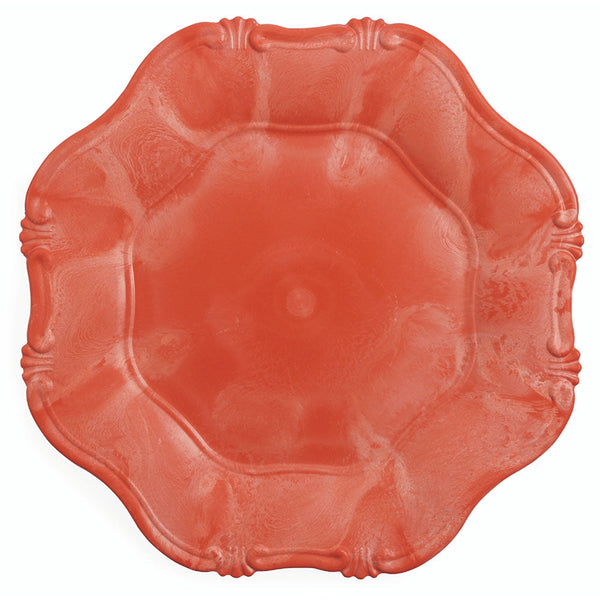 Set 6 Platzteller aus Kunststoff Ø 34,5cm Villa d'Este Hippy Scalloped Orange sconto