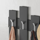 Appendiabiti da Muro Attaccapanni Montaggio a Parete 64x4x79 cm in Legno Antracite      
