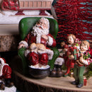 Statuina Babbo Natale con Poltrona 16,5 cm in Resina