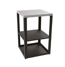 Composizione 6 Moduli Cucina BBQ + Armadietto con Cassetti + Mobile Lavandino + Armadietto con Anta + Unità d'Angolo x 2 Top in Acciaio Inox Nero