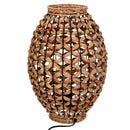 Lampada in rattan naturale con attacco cm ø29xh51,5