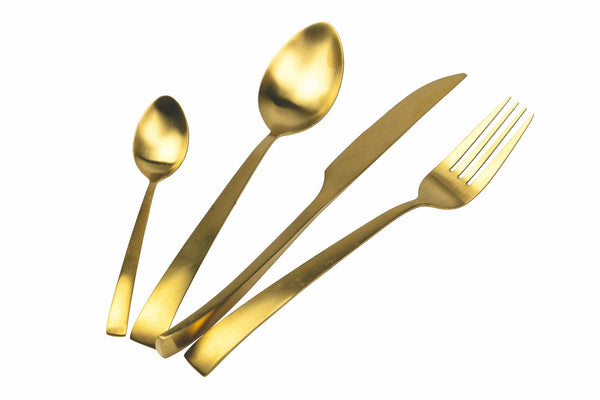 24-teiliges Besteckset aus mattgoldenem Stahl Villa d'Este Home Tivoli Park Avenue acquista
